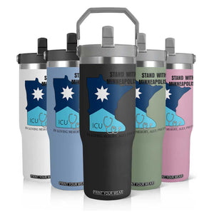 Stand With Minneapolis Flip Straw Tumbler In Loving Memory Of Alex TS12 Print Your Wear
