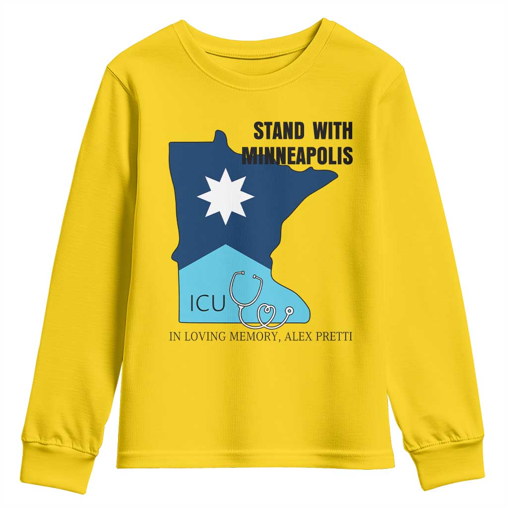 Stand With Minneapolis Youth Sweatshirt In Loving Memory Of Alex TS12 Daisy Print Your Wear