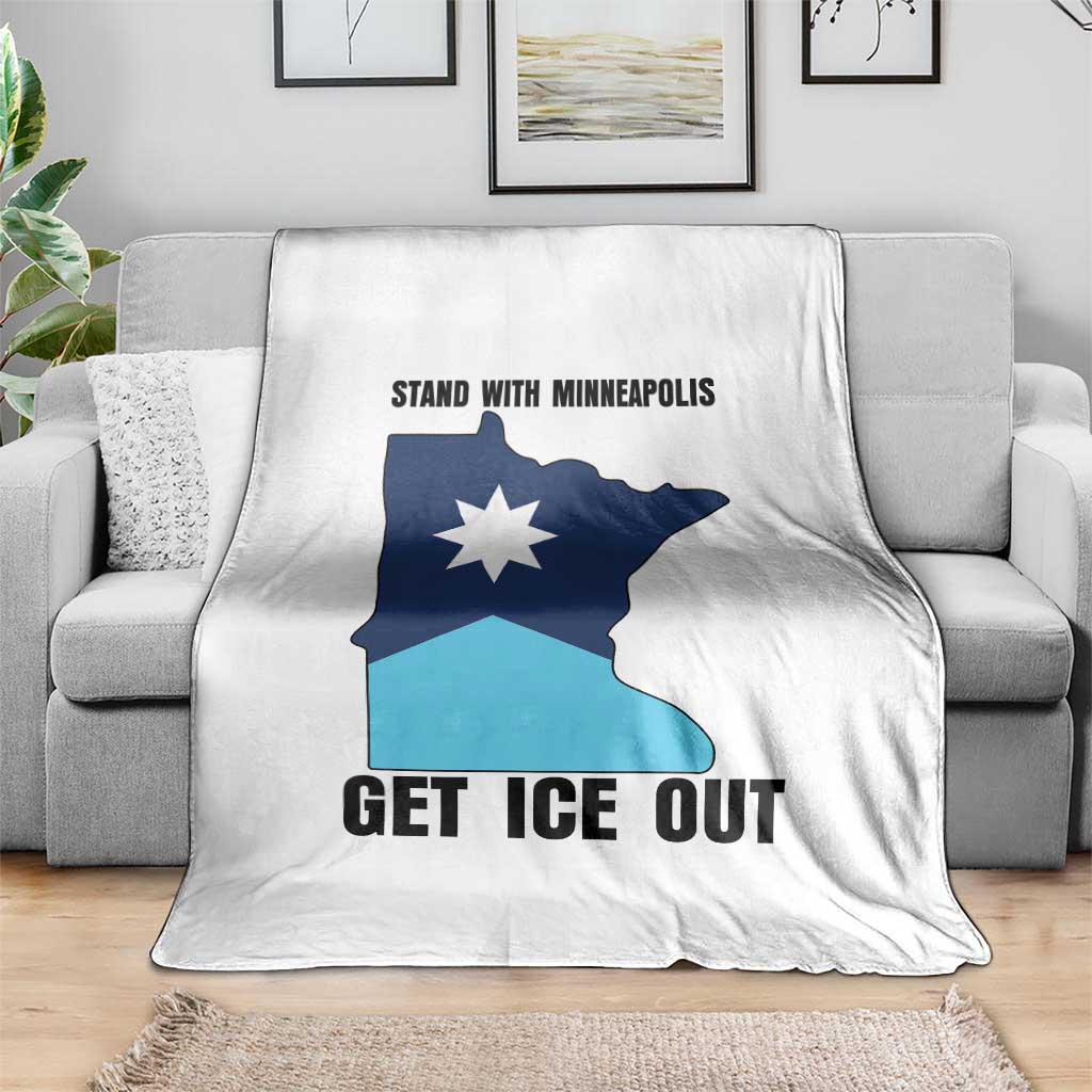 Stand With Minneapolis Throw Blanket Social Justice Support TS12 Print Your Wear