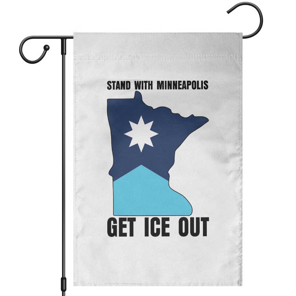 Stand With Minneapolis Garden Flag Social Justice Support TS12 White Print Your Wear