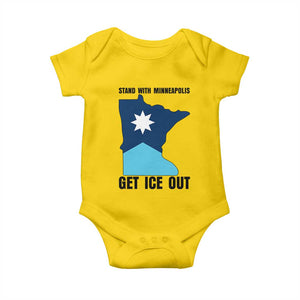 Stand With Minneapolis Baby Onesie Social Justice Support TS12 Daisy Print Your Wear