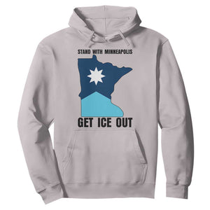 Stand With Minneapolis Hoodie Social Justice Support TS12 Ice Gray Print Your Wear