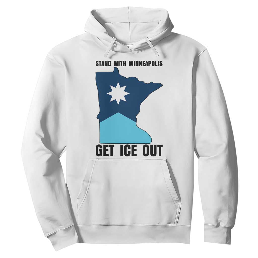 Stand With Minneapolis Hoodie Social Justice Support TS12 White Print Your Wear