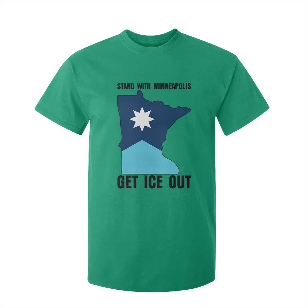 Stand With Minneapolis T Shirt For Kid Social Justice Support TS12 Irish Green Print Your Wear