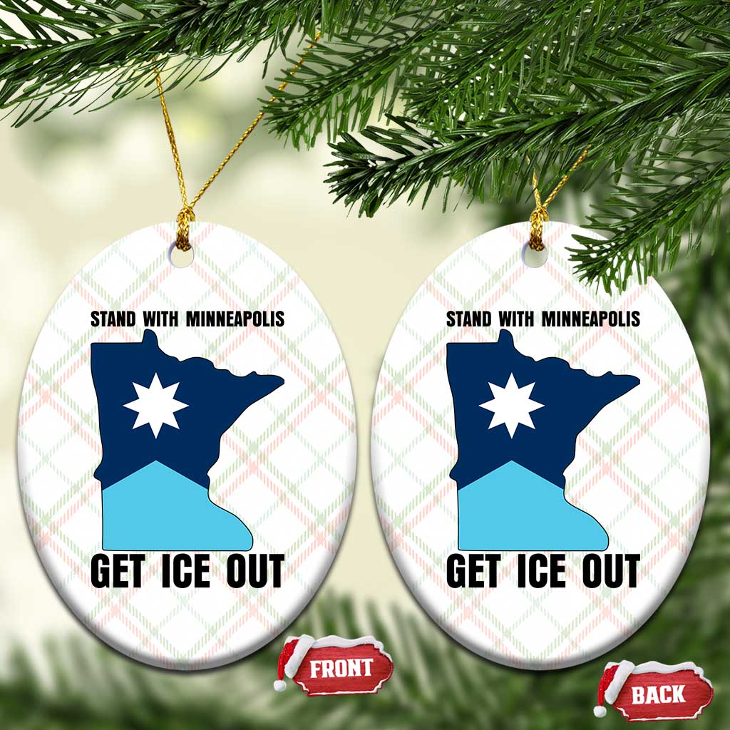 Stand With Minneapolis Ceramic Ornament Social Justice Support TS12 Print Your Wear
