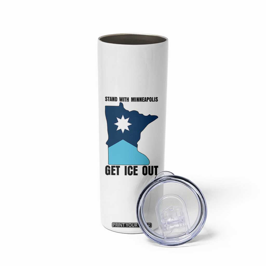 Stand With Minneapolis Skinny Tumbler Social Justice Support TS12 Print Your Wear
