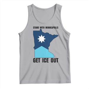 Stand With Minneapolis Tank Top Social Justice Support TS12 Athletic Heather Print Your Wear