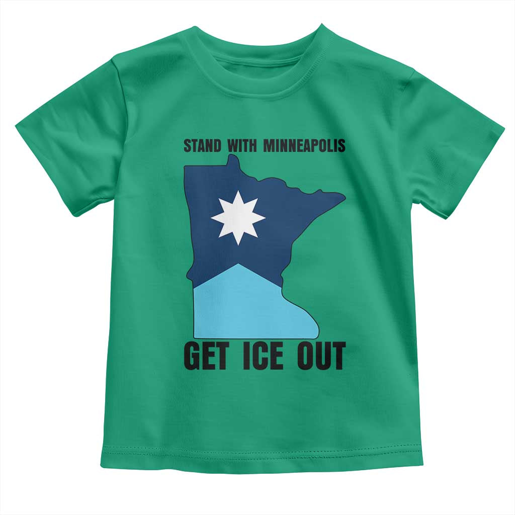 Stand With Minneapolis Toddler T Shirt Social Justice Support TS12 Irish Green Print Your Wear