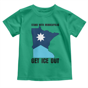 Stand With Minneapolis Toddler T Shirt Social Justice Support TS12 Irish Green Print Your Wear