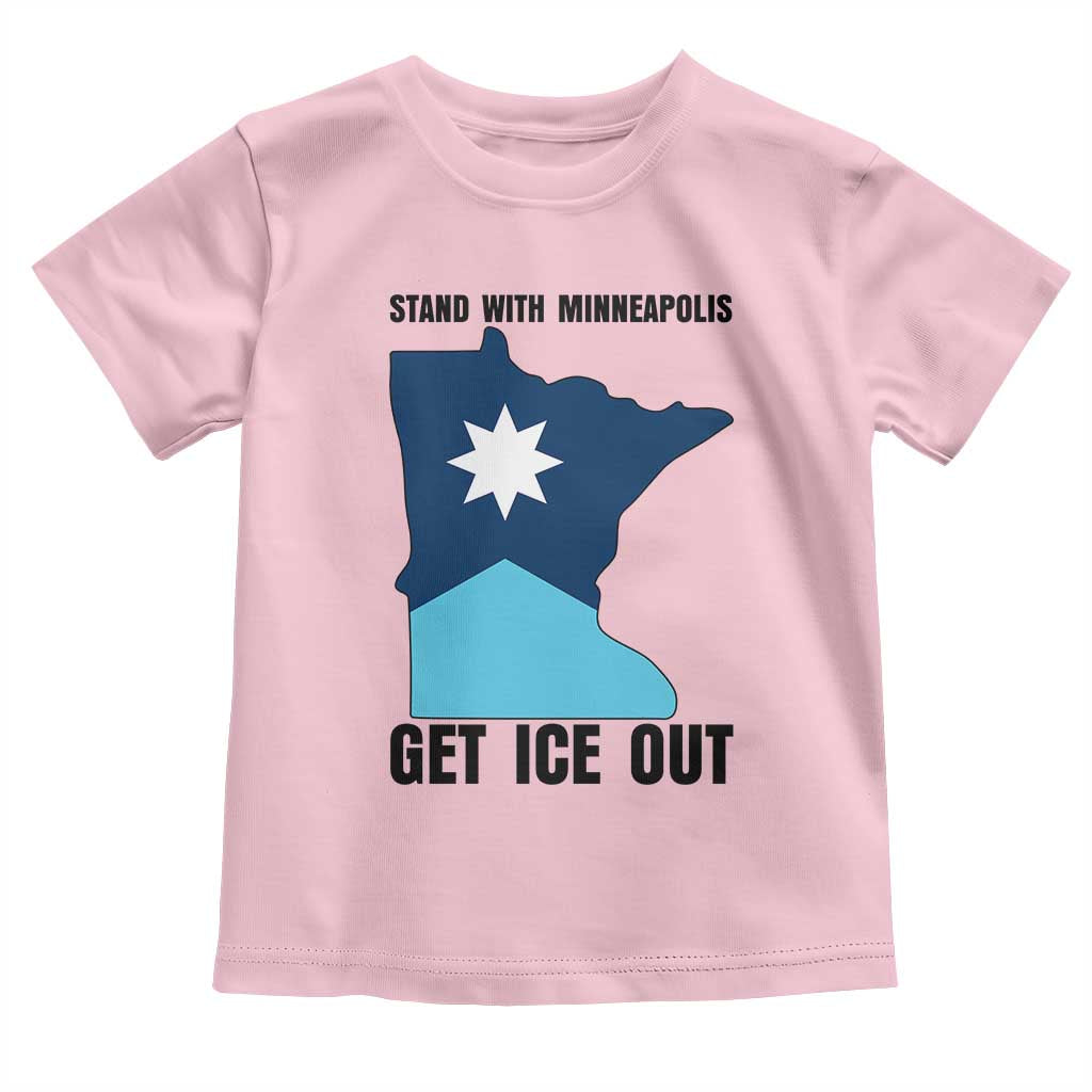 Stand With Minneapolis Toddler T Shirt Social Justice Support TS12 Light Pink Print Your Wear