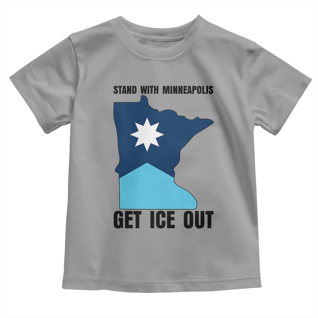 Stand With Minneapolis Toddler T Shirt Social Justice Support TS12 Sport Gray Print Your Wear