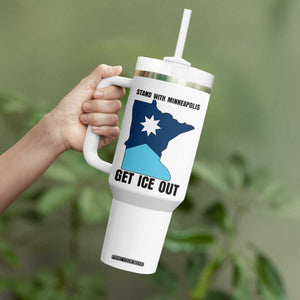 Stand With Minneapolis Tumbler With Handle Social Justice Support TS12 Print Your Wear