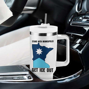 Stand With Minneapolis Tumbler With Handle Social Justice Support TS12 Print Your Wear