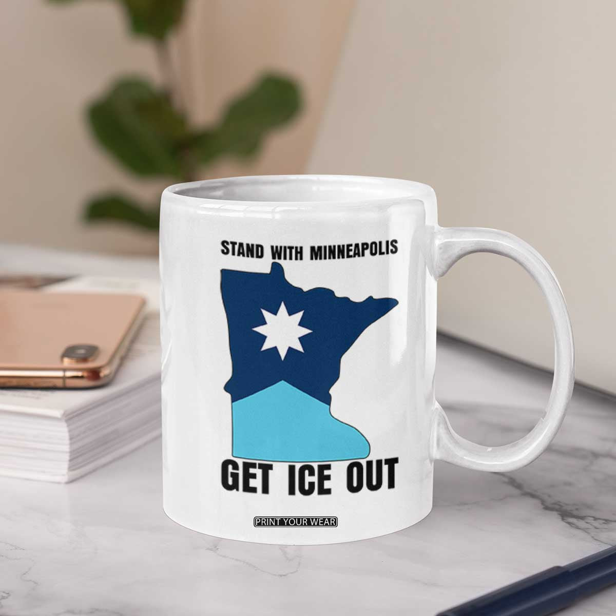 Stand With Minneapolis Coffee Mug Social Justice Support TS12 Print Your Wear