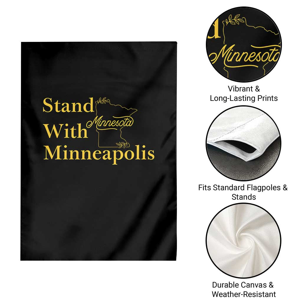 Stand With Minneapolis Garden Flag Community And Social Justice Gift TS12 Print Your Wear