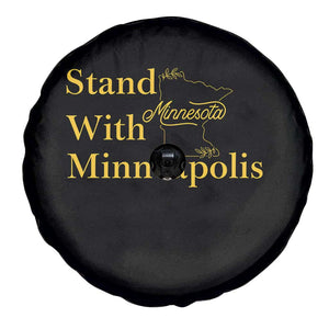 Stand With Minneapolis Spare Tire Cover Community And Social Justice Gift TS12 Print Your Wear