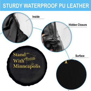 Stand With Minneapolis Spare Tire Cover Community And Social Justice Gift TS12 Print Your Wear