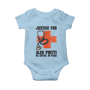 Justice For Alex Pretti Baby Onesie Minneapolis Support Gift TS12 Light Blue Print Your Wear