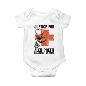 Justice For Alex Pretti Baby Onesie Minneapolis Support Gift TS12 White Print Your Wear