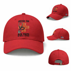 Justice For Alex Pretti Baseball Cap Minneapolis Support Gift TS12 Baseball Cap Universal Fit Red Print Your Wear