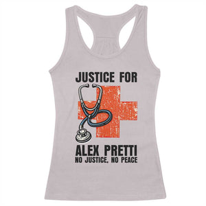 Justice For Alex Pretti Racerback Tank Top Minneapolis Support Gift TS12 Ice Gray Print Your Wear
