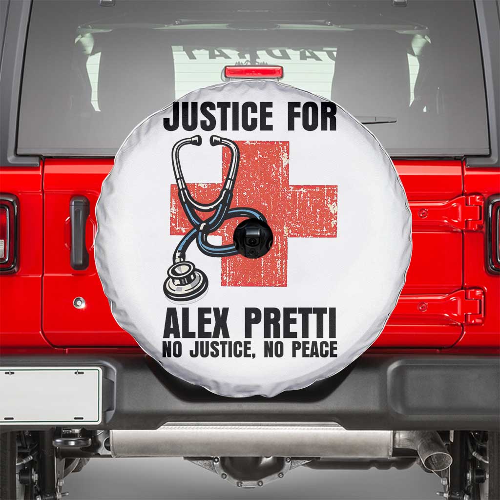 Justice For Alex Pretti Spare Tire Cover Minneapolis Support Gift TS12 White Print Your Wear
