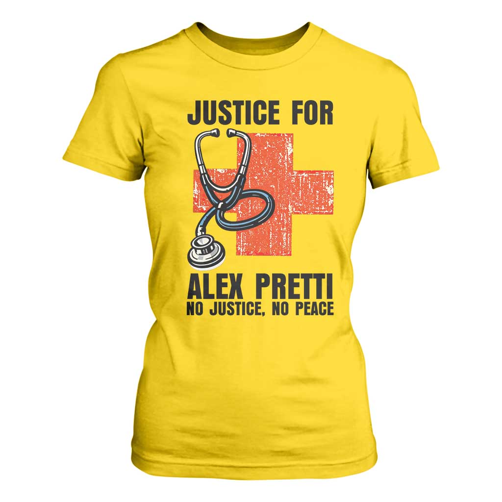 Justice For Alex Pretti T Shirt For Women Minneapolis Support Gift TS12 Daisy Print Your Wear