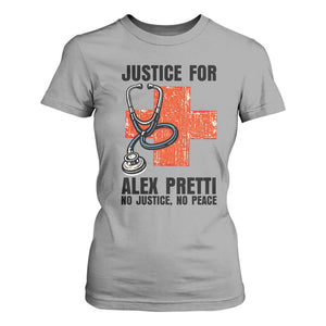 Justice For Alex Pretti T Shirt For Women Minneapolis Support Gift TS12 Sport Gray Print Your Wear