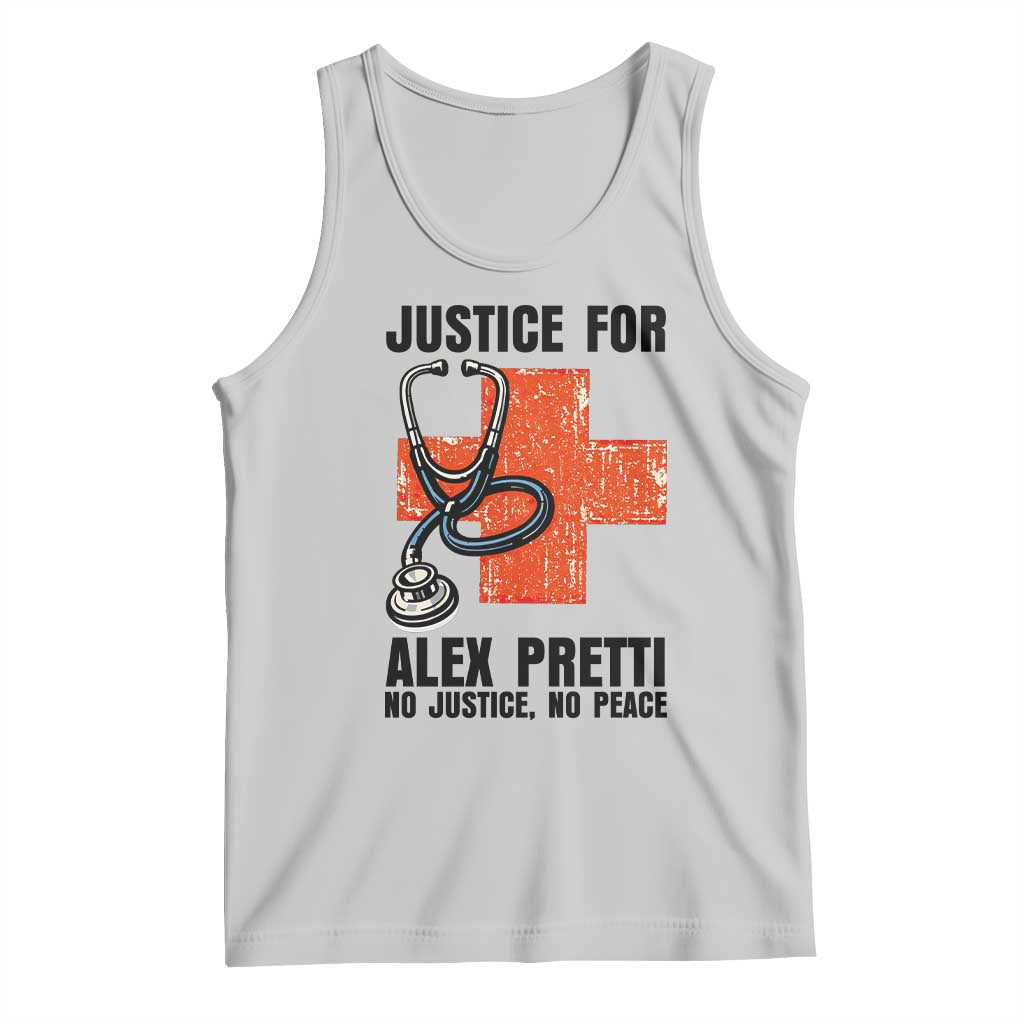 Justice For Alex Pretti Tank Top Minneapolis Support Gift TS12 Ash Print Your Wear