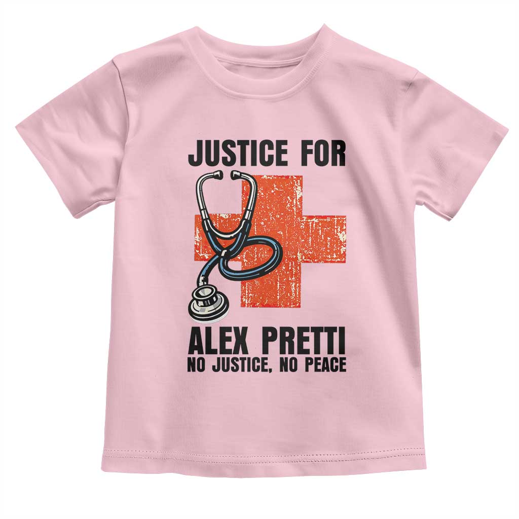 Justice For Alex Pretti Toddler T Shirt Minneapolis Support Gift TS12 Light Pink Print Your Wear