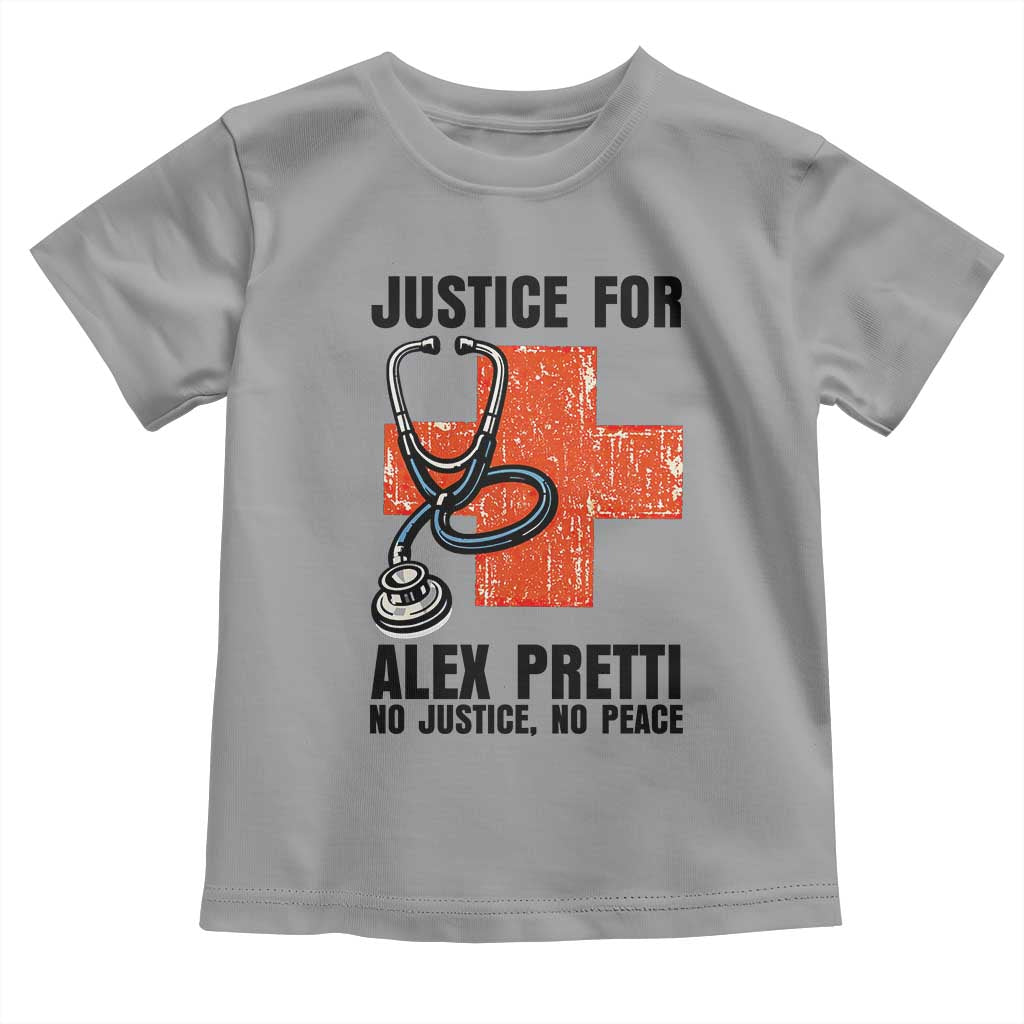 Justice For Alex Pretti Toddler T Shirt Minneapolis Support Gift TS12 Sport Gray Print Your Wear