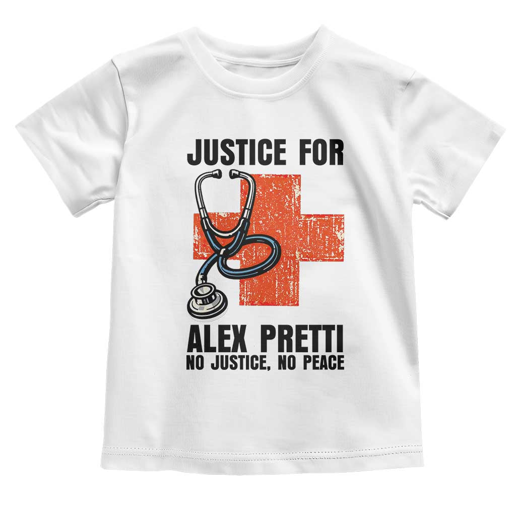 Justice For Alex Pretti Toddler T Shirt Minneapolis Support Gift TS12 White Print Your Wear