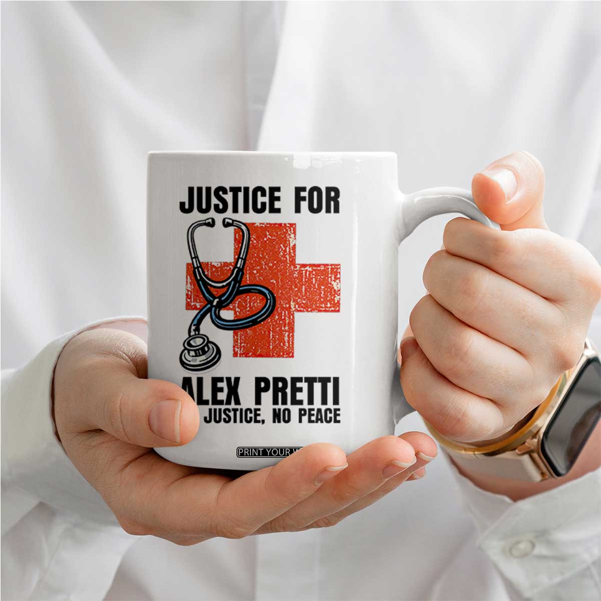 Justice For Alex Pretti Coffee Mug Minneapolis Support Gift TS12 Print Your Wear