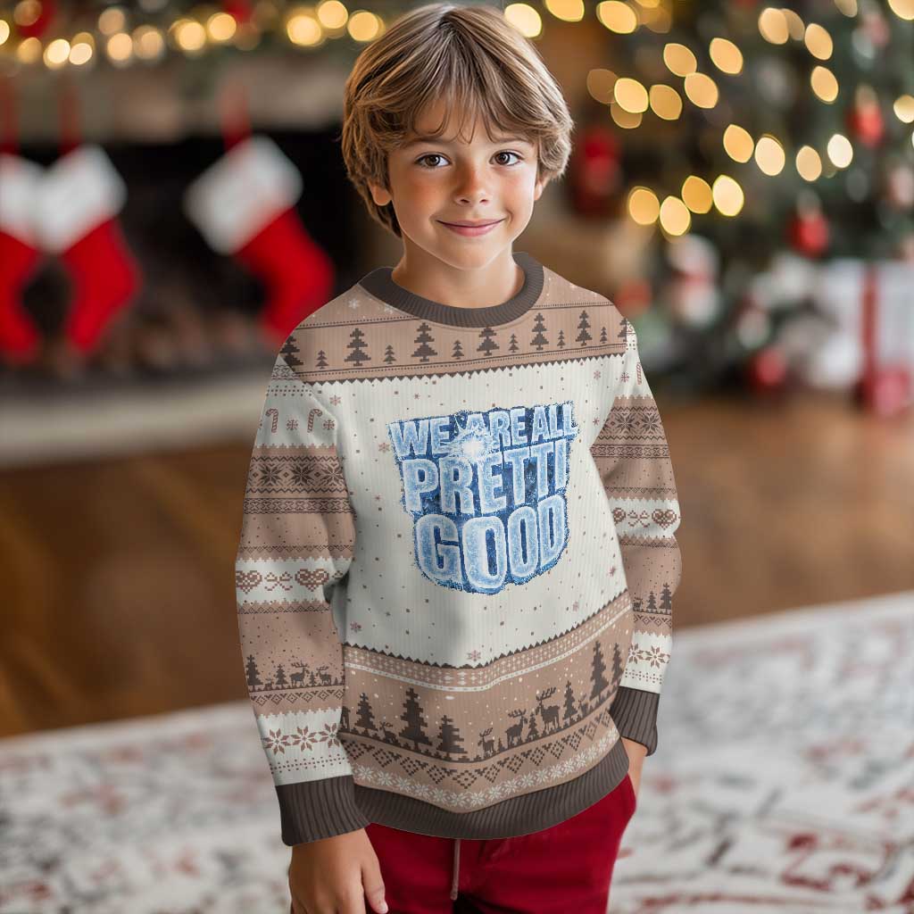 We Are All Pretti Good Ugly Christmas Sweater Justice And Solidarity Support Gift TS12 Mocha Mousse Print Your Wear