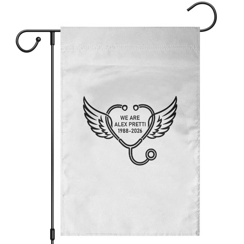 We Are All Pretti Good Garden Flag We Are All Pretti Good TS12 White Print Your Wear