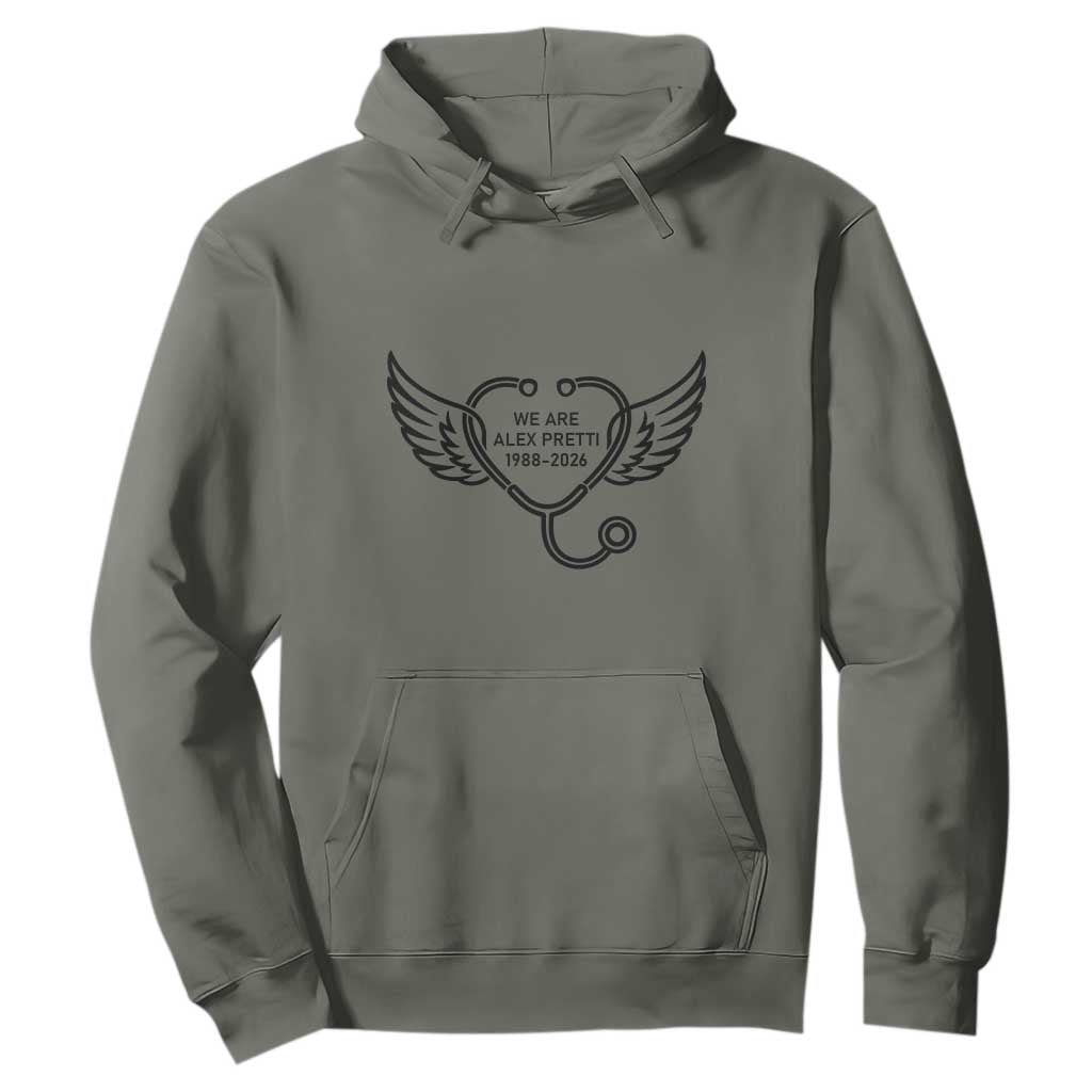 We Are All Pretti Good Hoodie We Are All Pretti Good TS12 Military Green Print Your Wear