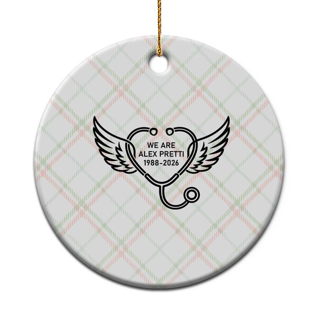 We Are All Pretti Good Ceramic Ornament We Are All Pretti Good TS12 1pc Christmas Plaid Print Your Wear