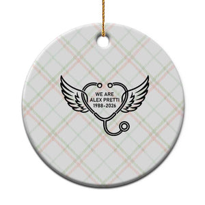 We Are All Pretti Good Ceramic Ornament We Are All Pretti Good TS12 1pc Christmas Plaid Print Your Wear