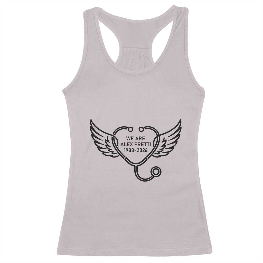We Are All Pretti Good Racerback Tank Top We Are All Pretti Good TS12 Ice Gray Print Your Wear