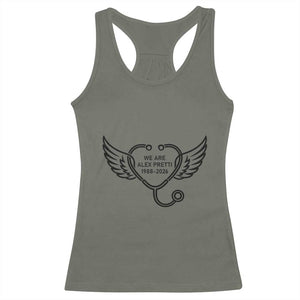 We Are All Pretti Good Racerback Tank Top We Are All Pretti Good TS12 Military Green Print Your Wear