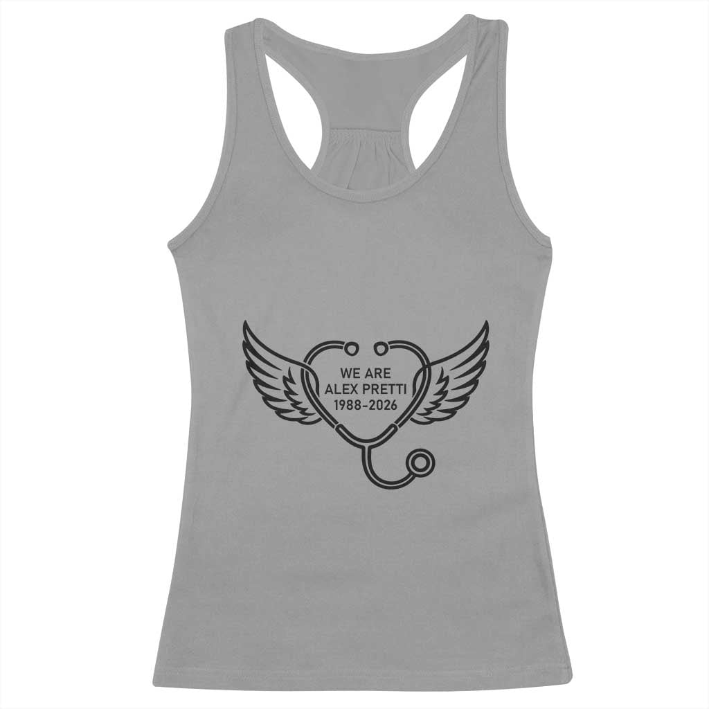 We Are All Pretti Good Racerback Tank Top We Are All Pretti Good TS12 Sport Gray Print Your Wear