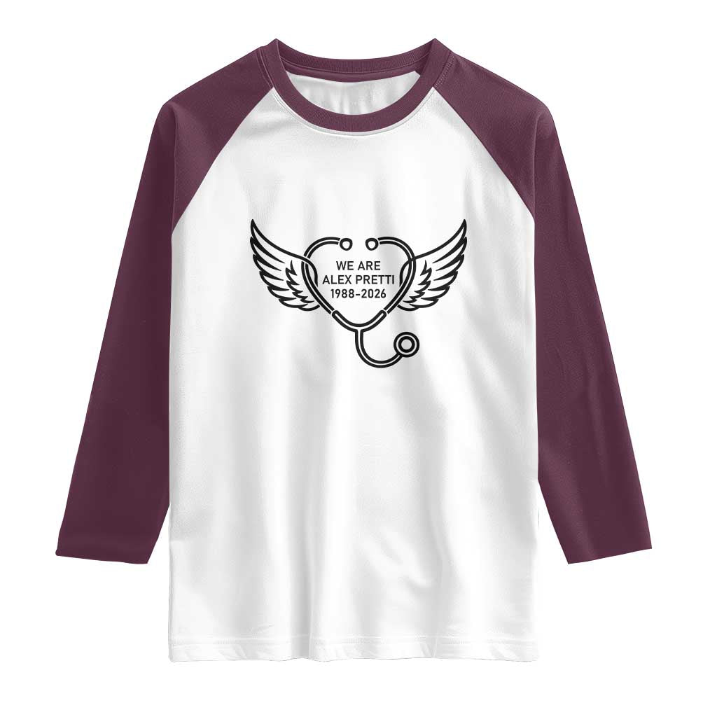 We Are All Pretti Good Raglan Shirt We Are All Pretti Good TS12 White Maroon Print Your Wear