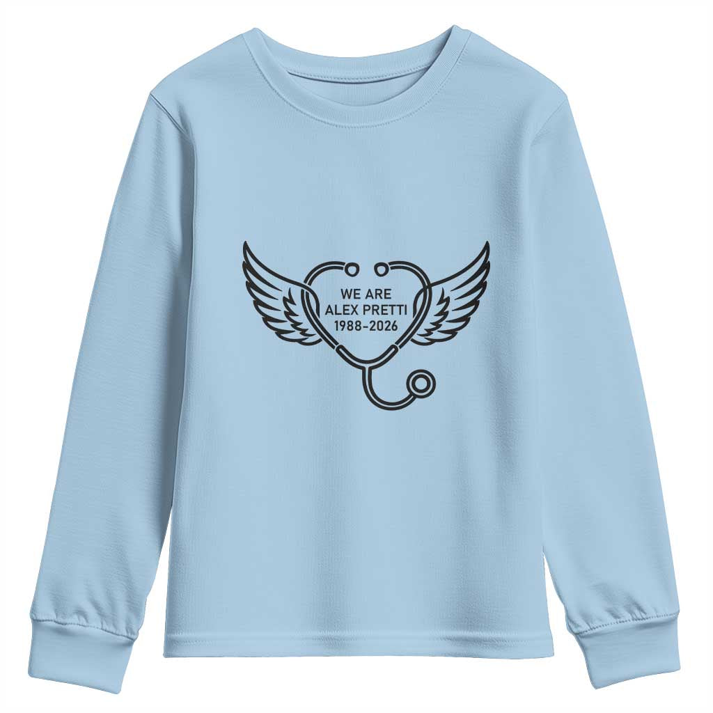 We Are All Pretti Good Youth Sweatshirt We Are All Pretti Good TS12 Light Blue Print Your Wear