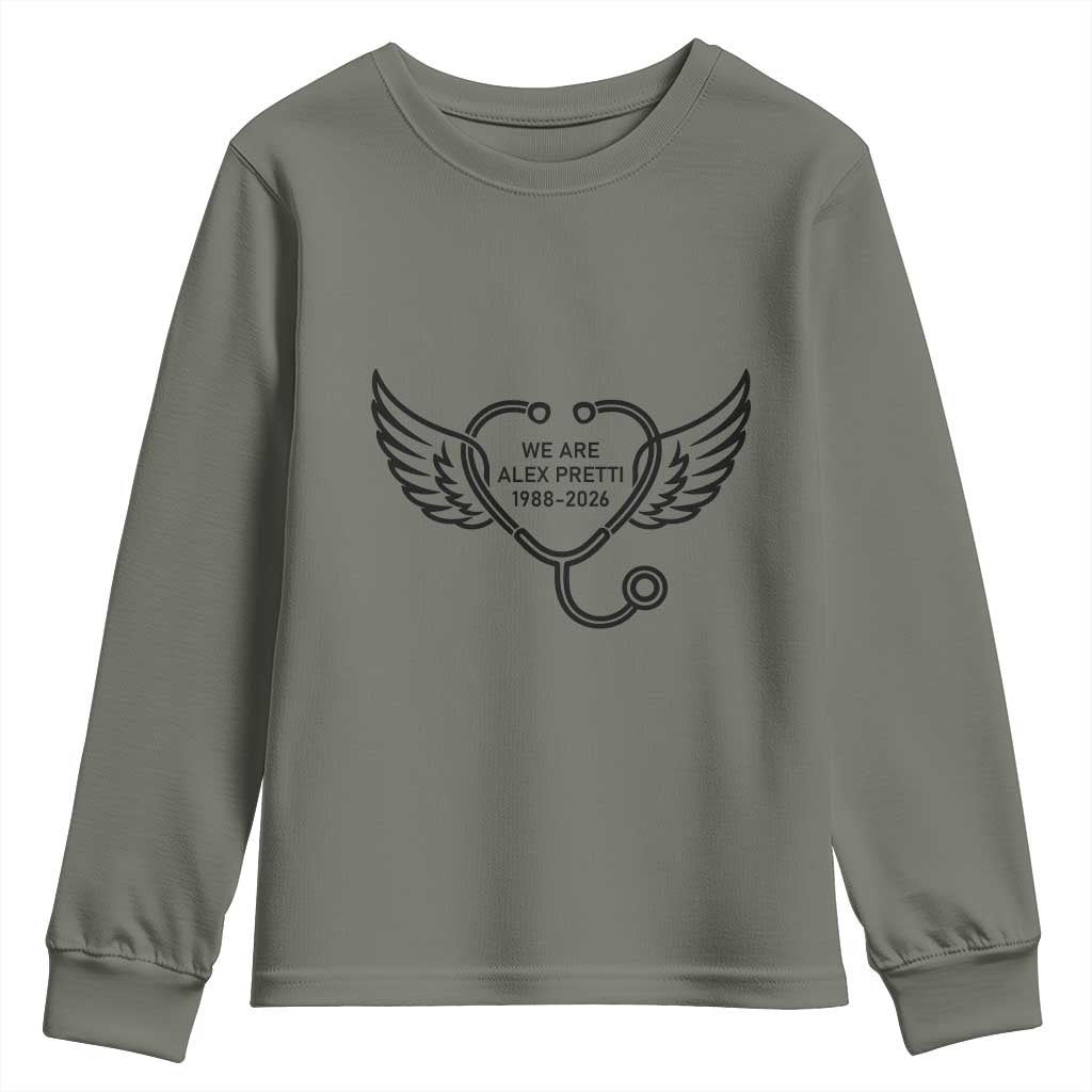 We Are All Pretti Good Youth Sweatshirt We Are All Pretti Good TS12 Military Green Print Your Wear