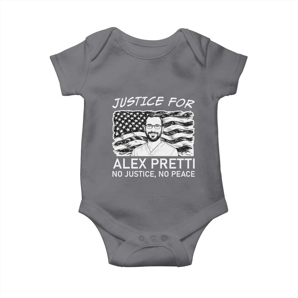 Minneapolis Strong Stand With Alex Baby Onesie Justice And Solidarity Support Gift TS12 Charcoal Print Your Wear