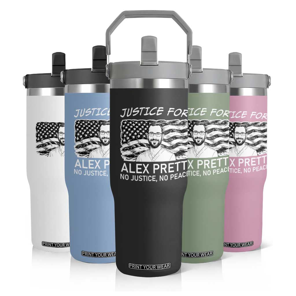 Minneapolis Strong Stand With Alex Flip Straw Tumbler Justice And Solidarity Support Gift TS12 Print Your Wear