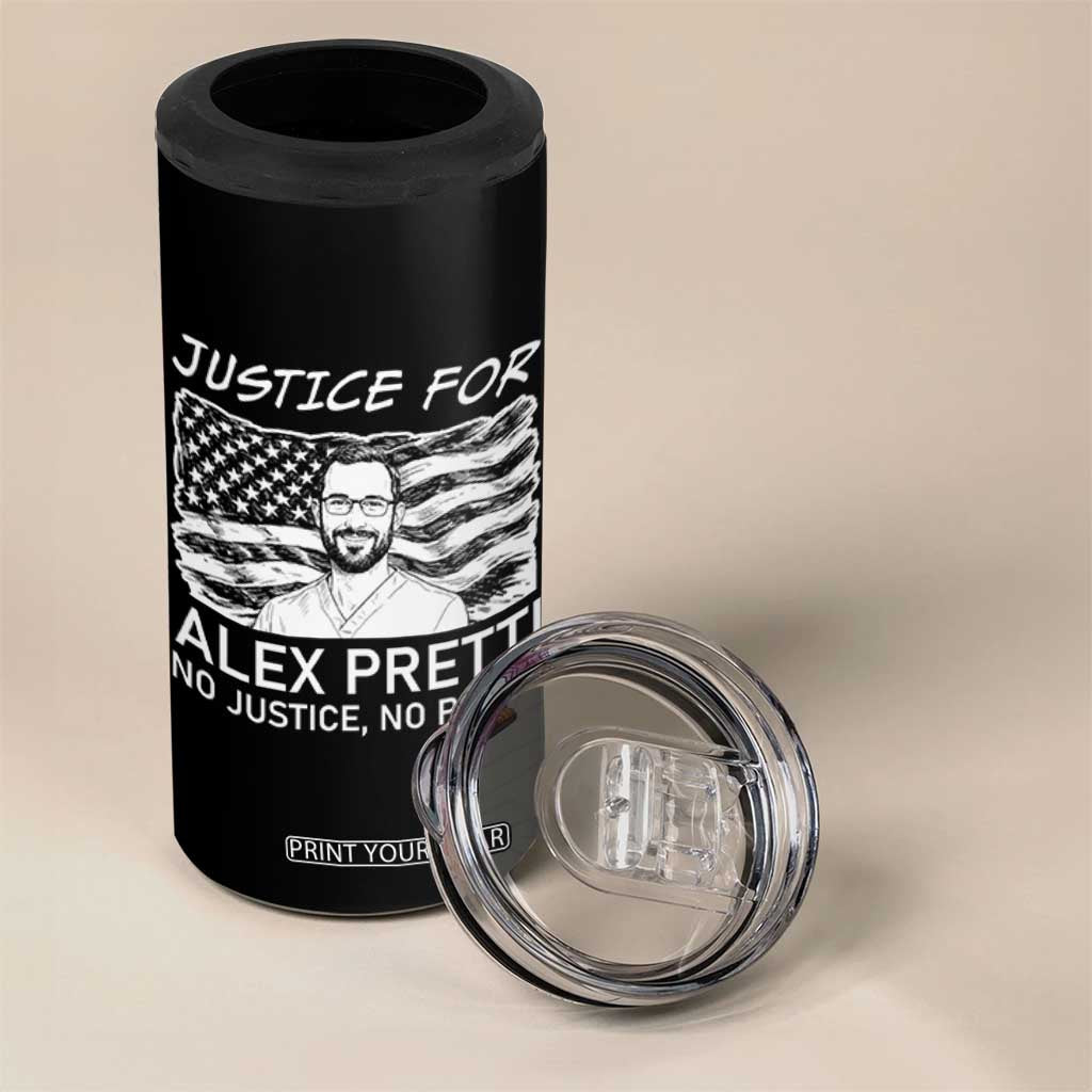 Minneapolis Strong Stand With Alex 4 in 1 Can Cooler Tumbler Justice And Solidarity Support Gift TS12 Print Your Wear