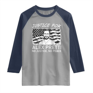 Minneapolis Strong Stand With Alex Raglan Shirt Justice And Solidarity Support Gift TS12 Sport Gray Navy Print Your Wear