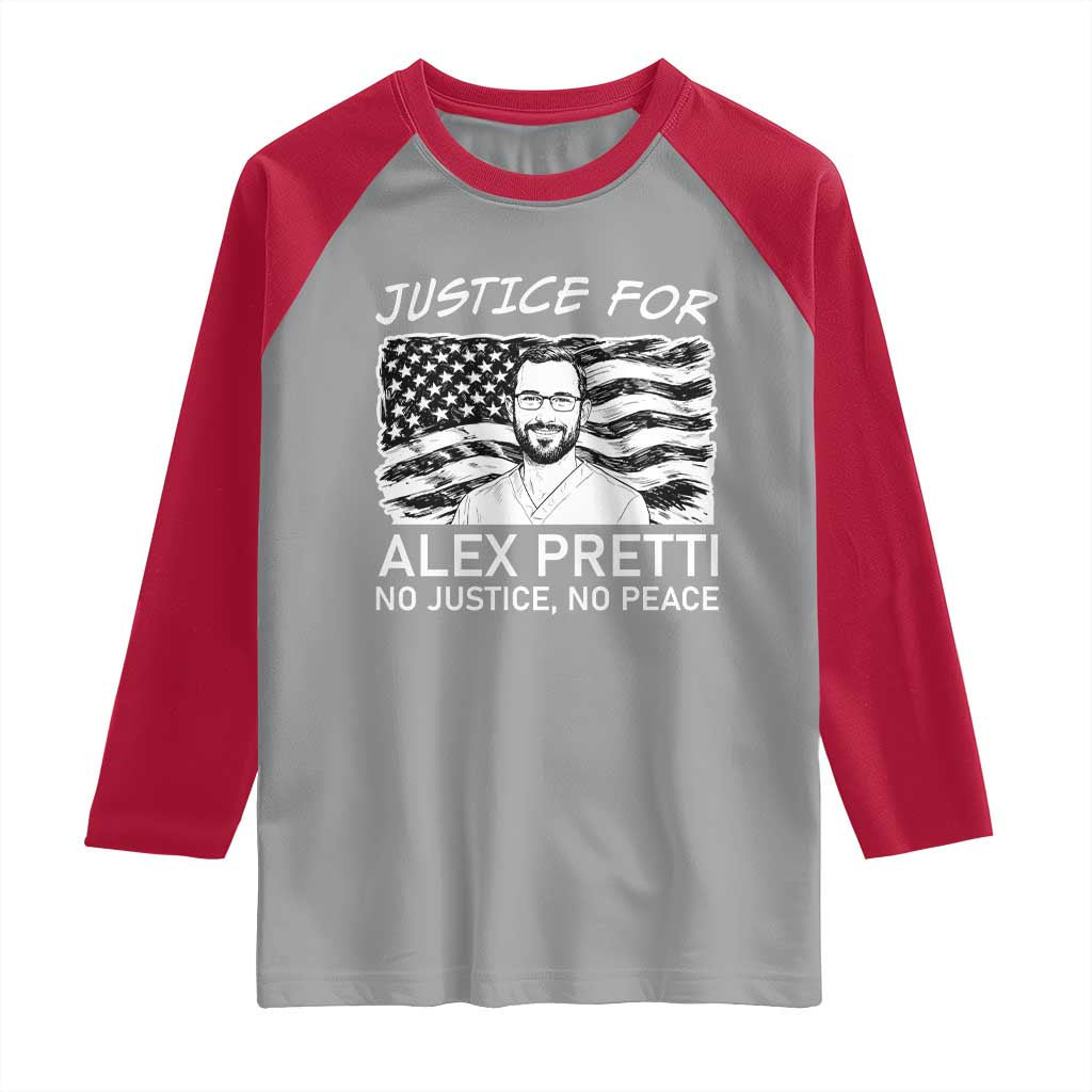 Minneapolis Strong Stand With Alex Raglan Shirt Justice And Solidarity Support Gift TS12 Sport Gray Red Print Your Wear