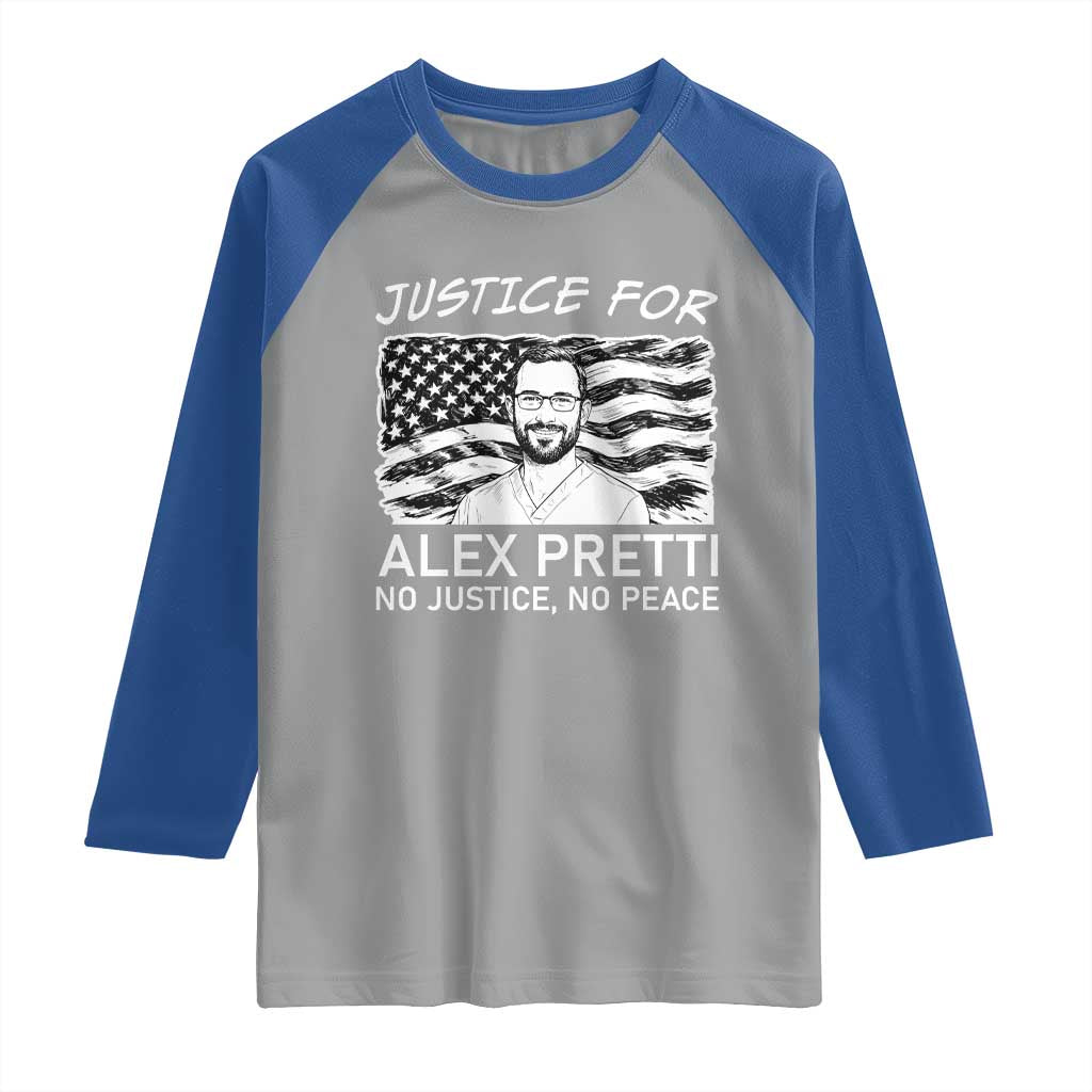 Minneapolis Strong Stand With Alex Raglan Shirt Justice And Solidarity Support Gift TS12 Sport Gray Royal Print Your Wear